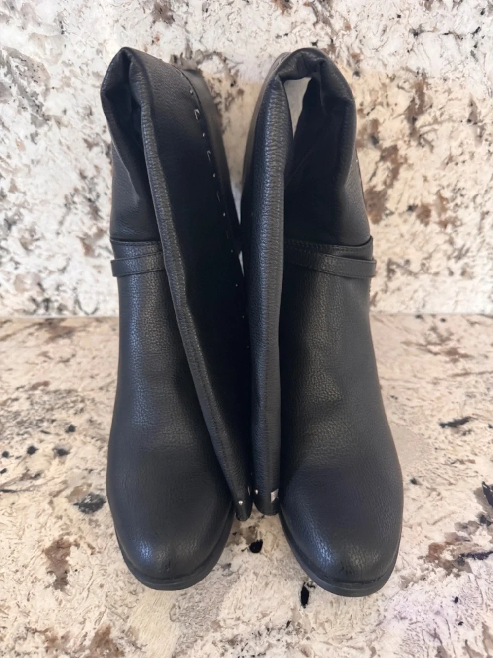 Rialto Black Vegan Wide Calf OTK Boots New